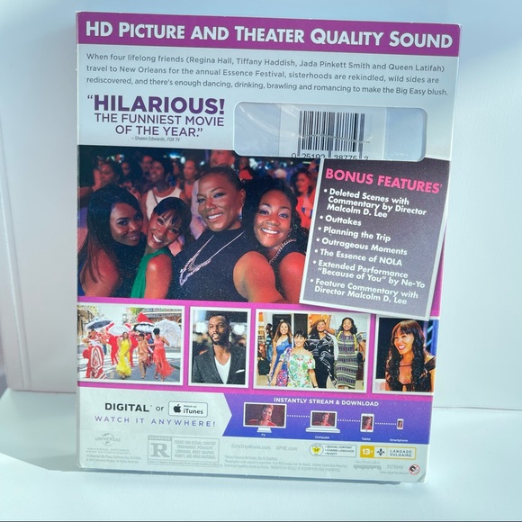 New Girls Trip BluRay DVD Queen Latifah Jada Pinkett Smith Tiffany Haddish - Picture 2 of 3